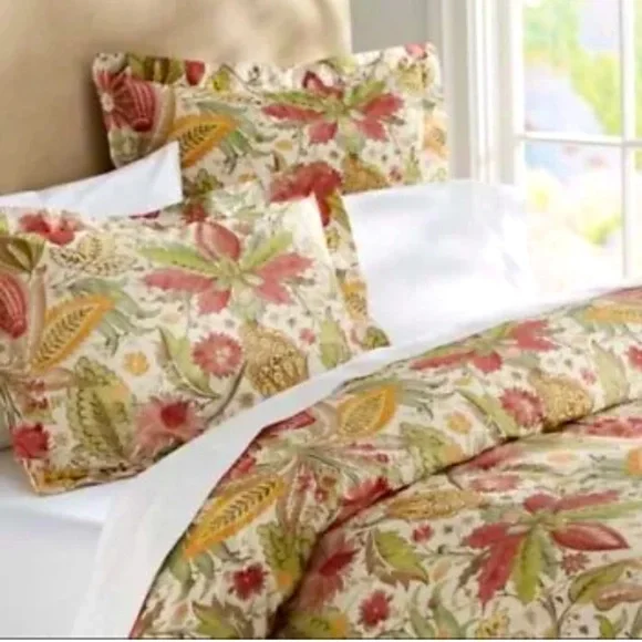 Pottery Barn Courtney Green Sienna Set of Two Shams